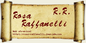 Rosa Raffanelli vizit kartica